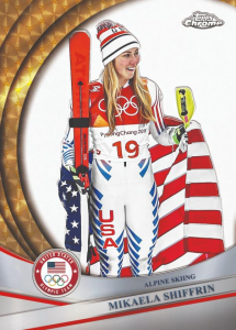 Mikkaela Shiffrin Base SuperFractor - 2026 Topps Chrome U.S. Winter Olympics