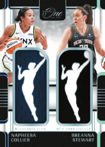 Napheesa Collier Breanna Stewart Dual Memorabilia WNBA Logo - 2025 Panini One & One WNBA