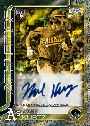 Nick Kurtz Autograph - 2025 Topps Gilded Collection Baseball