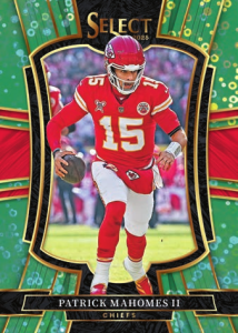 Patrick Mahomes II Base Premier Level Green Disco Prizm - 2025 Panini Select Football