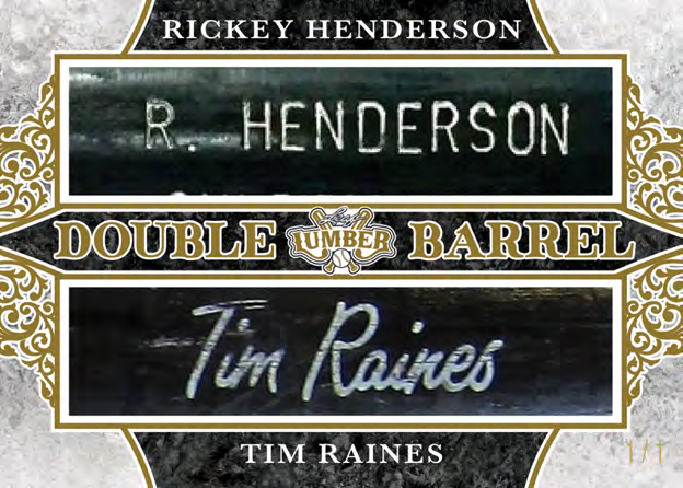 Rickey Henderson Tim Raines Double Barrel - 2025 Leaf Lumber Baseball