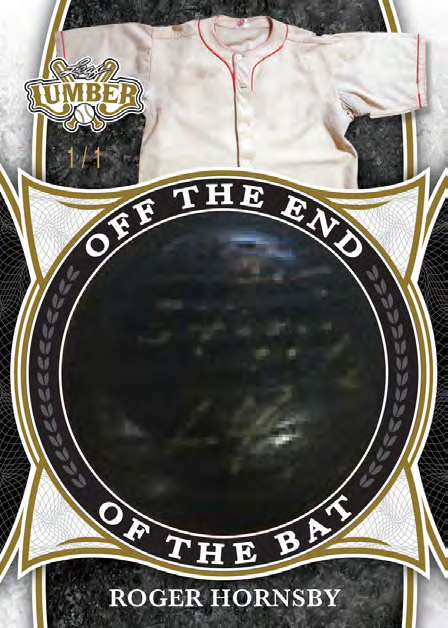 Rogers Hornsby Off the End of the Bat - 2025 Leaf Lumber Baseball