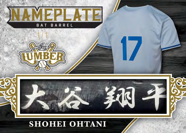 Shohei Ohtani Nameplate - 2025 Leaf Lumber Baseball