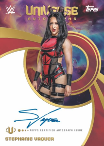 Stephanie Vaquer Universe Autographs Red Magma - 2025 Topps Universe WWE