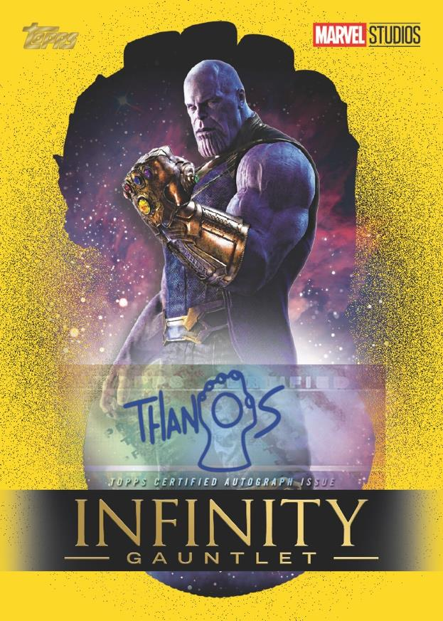 Thanos Infinity Gauntlet Autograph Mind Stone - 2025 Topps Marvel The Collector