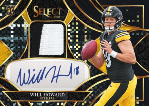 Will Howard Rookie Signature Memorabilia Disco Black Prizm - 2025 Panini Select Football