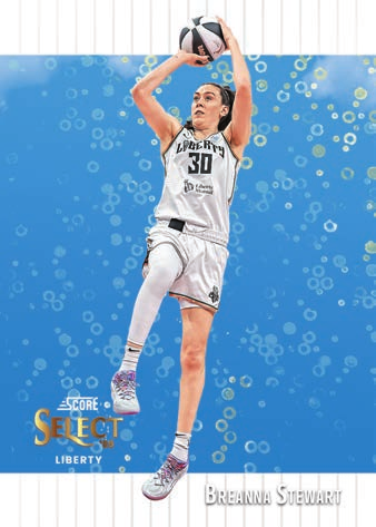 Breanna Stewart Score Select Throwback White Disco Prizms - 2025 Panini Select WNBA Basketball