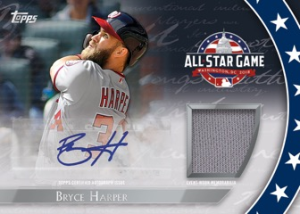 Bryce Harper All-Star Stitches Autograph - 2018 Topps Update Series Baseball
