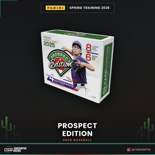 CSB Prospect Edition 2025 Thumbnail Card – 2025 Panini Prospect Edition Baseball 5 Box Break #3 Teams | LIVE from Panini Spring Training