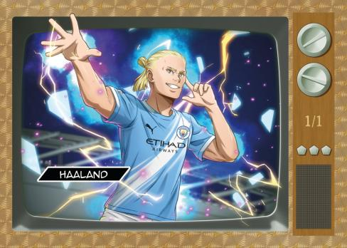 Erling Haaland Chrome Anime SuperFractor - 2026 Topps Chrome Premier League Soccer