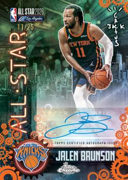 Jalen Brunson All Star Signatures - 2025-26 Topps Chrome Cactus Jack Basketball