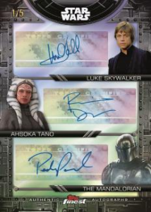 Luke Skywalker Ahsoka Tano The Mandalorian Multi Autographs - 2025 Topps Star Wars Smugglers Outpost