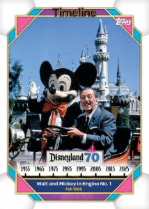 Walt and Mickey in Engine #1 Timeline - 2025 Topps Disneyland 70th Anniversary