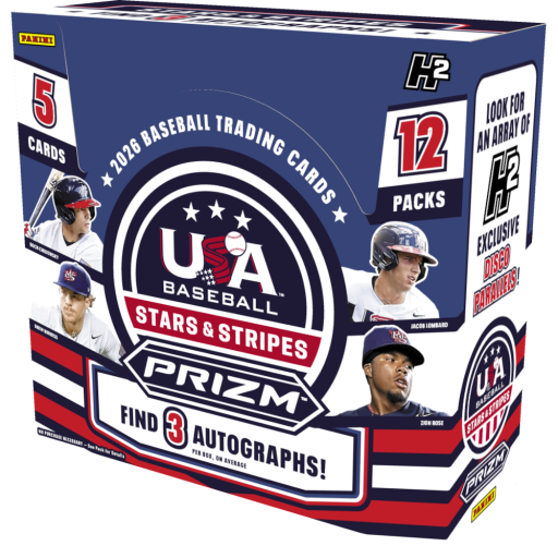 2026 Panini USA Stars & Stripes Prizm Baseball H2 Box Card –