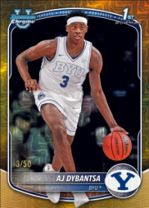 AJ Dybantsa Gold - 2025-26 Bowman Basketball
