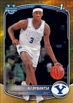 AJ Dybantsa Gold - 2025-26 Bowman Basketball