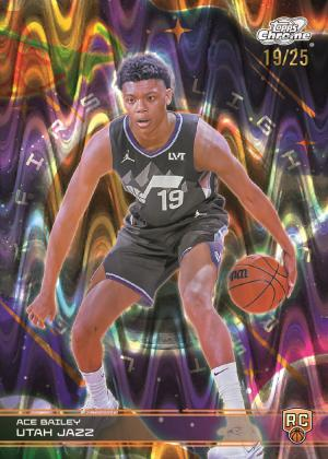 Ace Bailey Orange Galactic Refractor - 2025-26 Topps Cosmic Chrome Basketball