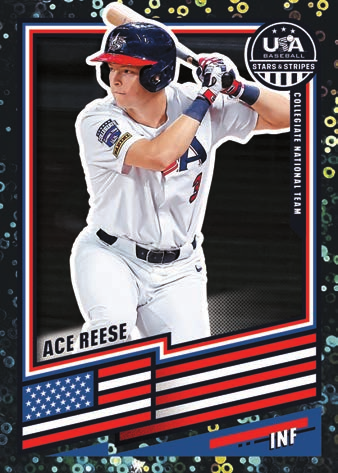 Ace Reese Base Prizms Disco Black - 2026 Panini USA Stars & Stripes Prizm Baseball