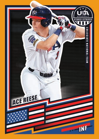 Ace Reese Base Prizms Gold - 2026 Panini USA Stars & Stripes Prizm Baseball