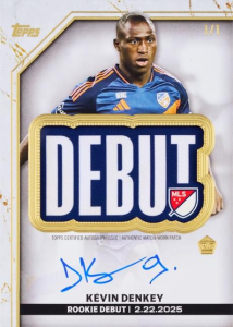 Kevin Demkey MLS Debut Patch Autograph - 2025 Topps MLS Chrome Soccer