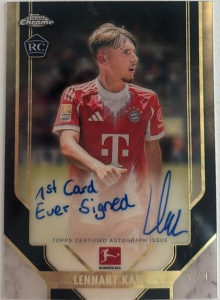 Lennart Karl Chrome Superior Signatures Veterans & Rookies SuperFractor - 2025-26 Topps Chrome Bundesliga Soccer