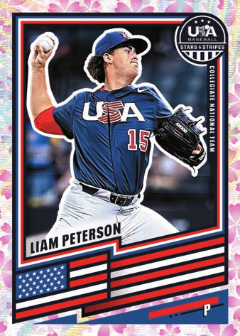 Liam Peterson Base Prizms Cherry Blossom - 2026 Panini USA Stars & Stripes Prizm Baseball