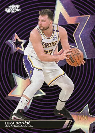 Luca Doncic StarFractor Black Eclipse Refractor - 2025-26 Topps Cosmic Chrome Basketball