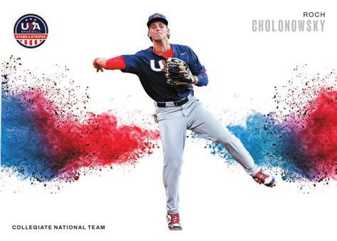 Roch Cholonowsky Color Blast - 2026 Panini USA Stars & Stripes Prizm Baseball