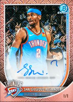 Shai Gilgeous Alexander SuperFractor Auto - 2025-26 Bowman Basketball