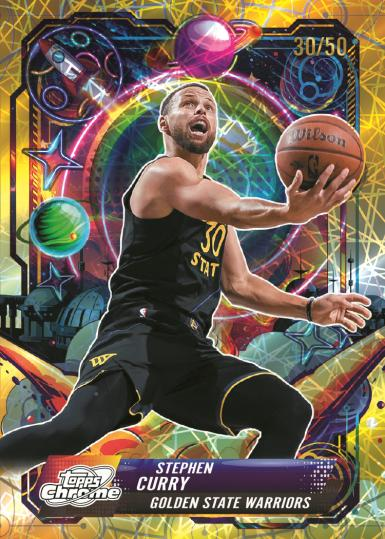 Stephen Curry Gold Interstellar Refractor - 2025-26 Topps Cosmic Chrome Basketball