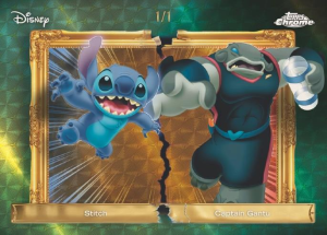 Stitch Captain Gantu SuperFractor - 2026 Topps Disney Neon