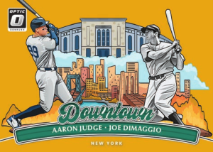 Aaron Judge Joe Dimaggio Downtown Duos GOld - 2025-26 Panini Donruss Baseball