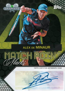 Alex De Minaur Match Point Marks - 2026 Topps Graphite Tennis