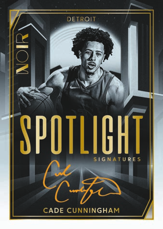 Cade Cunningham SPotlight Signatures - 2025-26 Panini Noir Basketball
