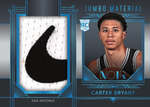 Carter Bryant Jumbo Materials Platinum - 2025-26 Panini Noir Basketball