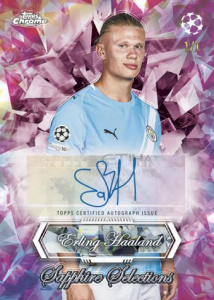 Erling Haaland Padparadscha - 2025-26 Topps Chrome UEFA Club Competitions Soccer