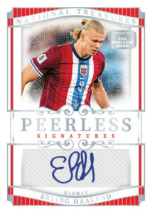 Erling Haaland Peerless Signatures - 2025-26 Panini National Treasures Road to World Cup Soccer