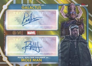 Galactus Mole Man Dual Auto - 2026 Topps Finest Fantastic Four