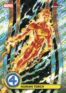 Human Torch Cosmic Ray Refractor - 2026 Topps Finest Fantastic Four