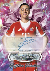 Jamal Musiala Padparadscha - 2025-26 Topps Chrome UEFA Club Competitions Soccer