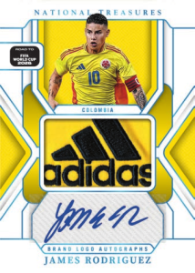 James Rodriguez Brand Logo Autographs - 2025-26 Panini National Treasures Road to World Cup Soccer