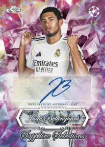 Jude Bellingham Padparadscha - 2025-26 Topps Chrome UEFA Club Competitions Soccer