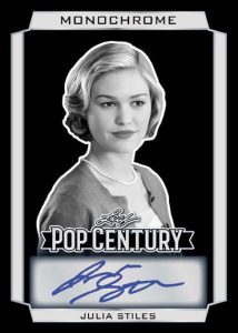 Julia Stiles Monochrome Autograph - 2026 Leaf Metal Pop Century