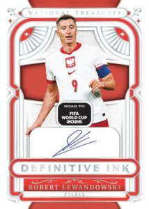 Robert Lewandowski Definitive Ink - 2025-26 Panini National Treasures Road to World Cup Soccer