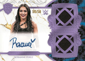Roxanne Perez Regalia Relic Signatures Purple - 2025 Topps Royalty WWE