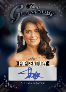 Salma Hayek Glamour Pearl Autograph - 2026 Leaf Metal Pop Century