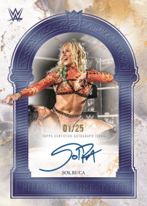 Sol Ruca Pillars of Greatness Signatures - 2025 Topps Royalty WWE