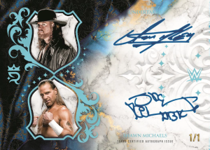 Undertaker Shawn Michaels Dual Autographs Platinum - 2025 Topps Royalty WWE