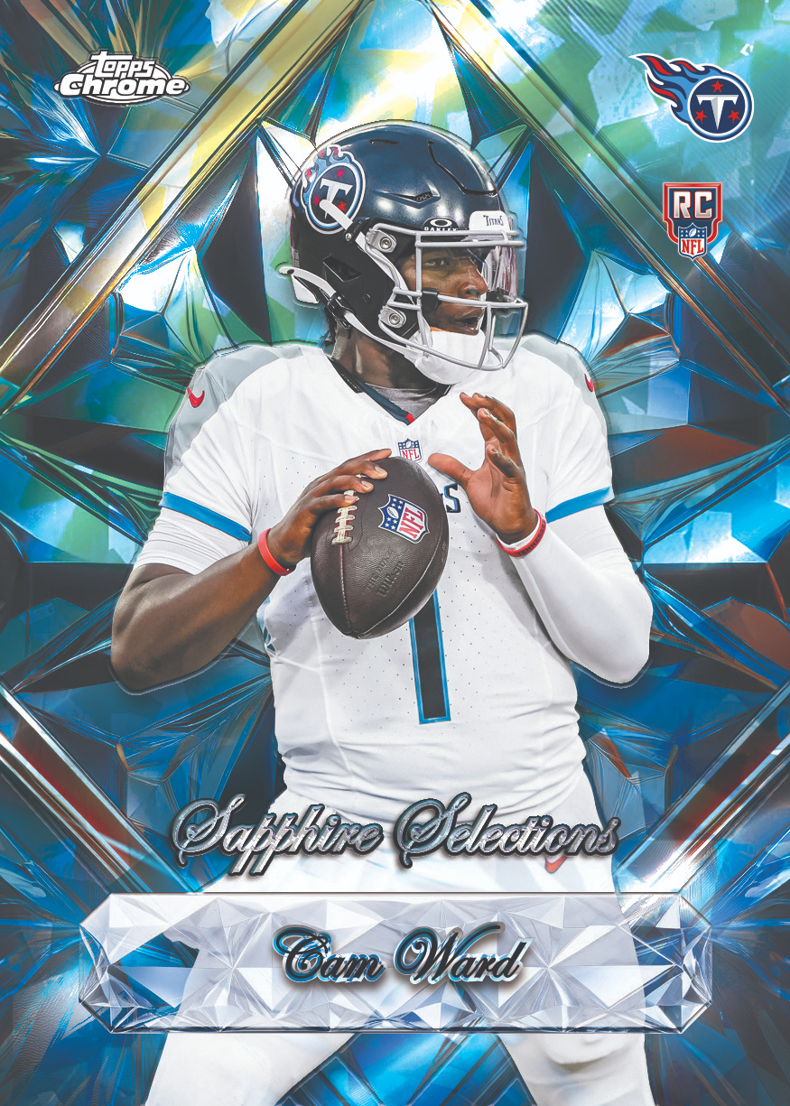 2025 Topps Chrome Football Sapphire - Image 4