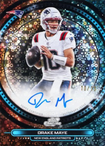 Drake Maye Autograph - 2025 Topps Cosmic Chrome Football